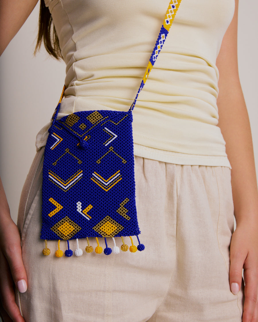 Beauty's Beaded Bag - Cobalt Blue
