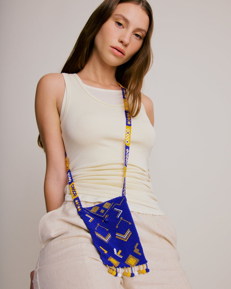 Beauty's Beaded Bag - Cobalt Blue