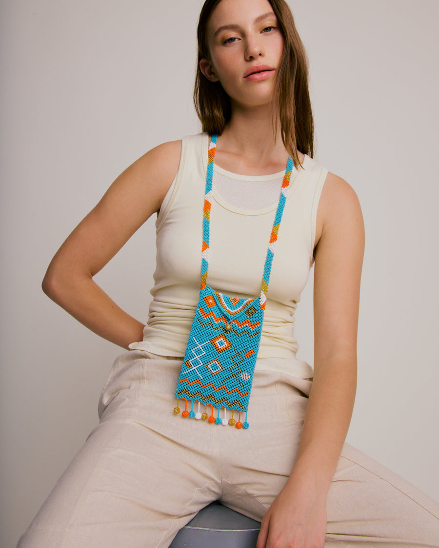 Beauty's Beaded Bag - Turquoise