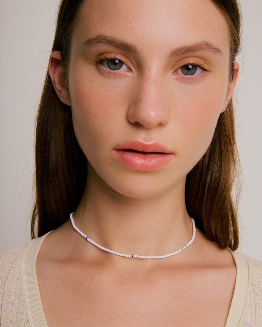 Simple Necklace - White