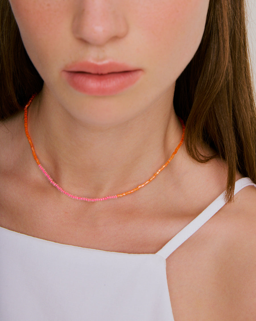 Simple Necklace - Glassy Tropical Sunset