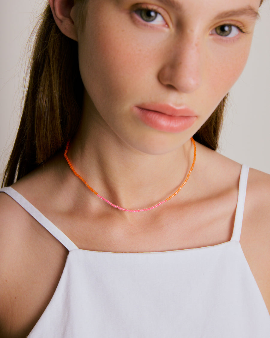 Simple Necklace - Glassy Tropical Sunset