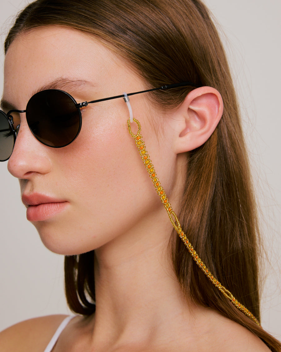 Sunglass Chain - Gold & Orange