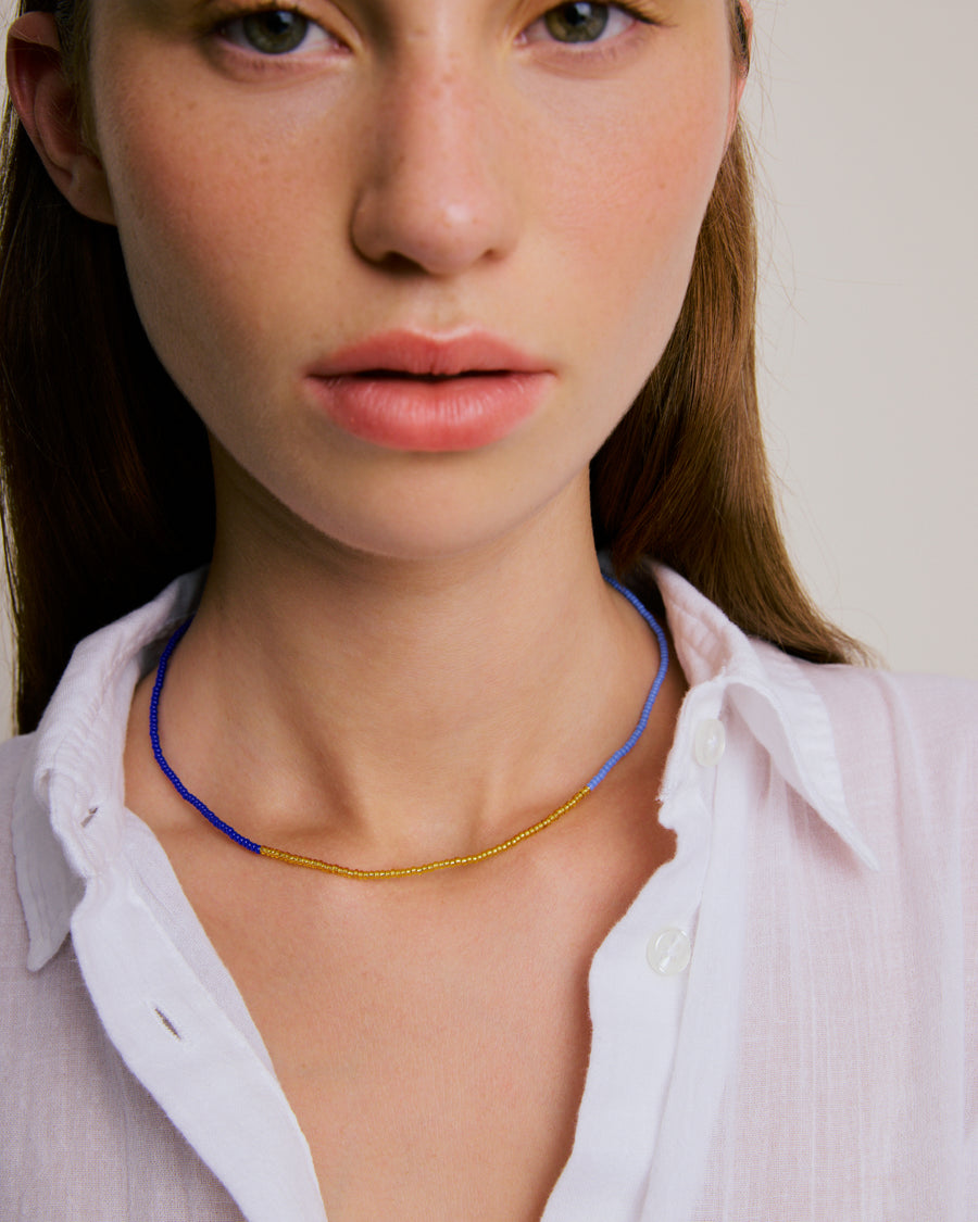 Simple Necklace - Indian Ocean & Gold