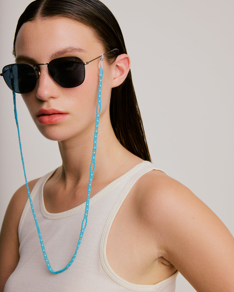 Sunglass Chain - Sky Blue