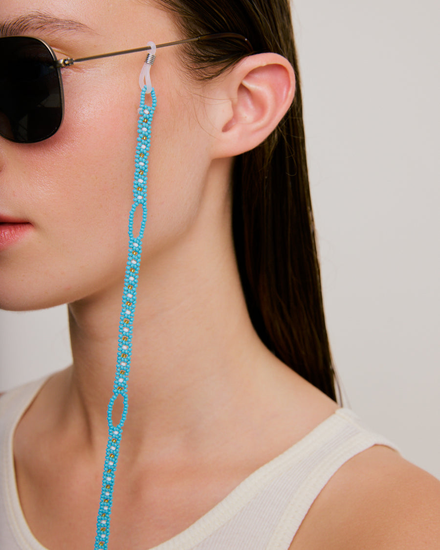 Sunglass Chain - Sky Blue