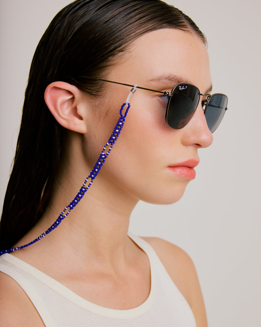 Sunglass Chain - Cobalt Blue