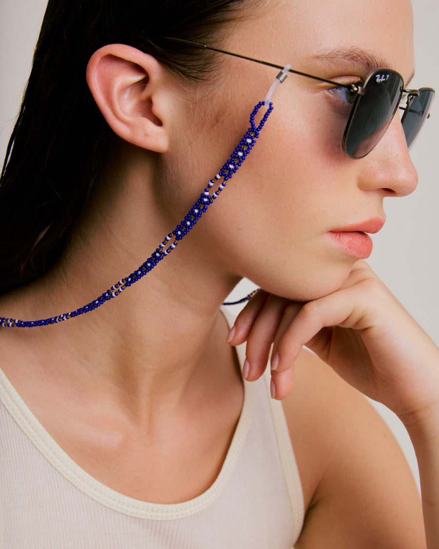 Sunglass Chain - Cobalt Blue