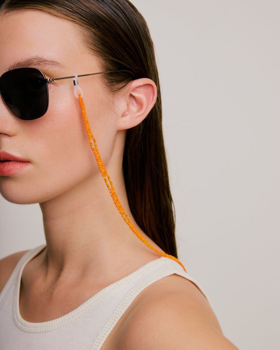 Sunglass Chain - Bright Orange