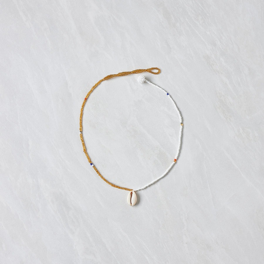 Beaded Necklace - A Single Shell