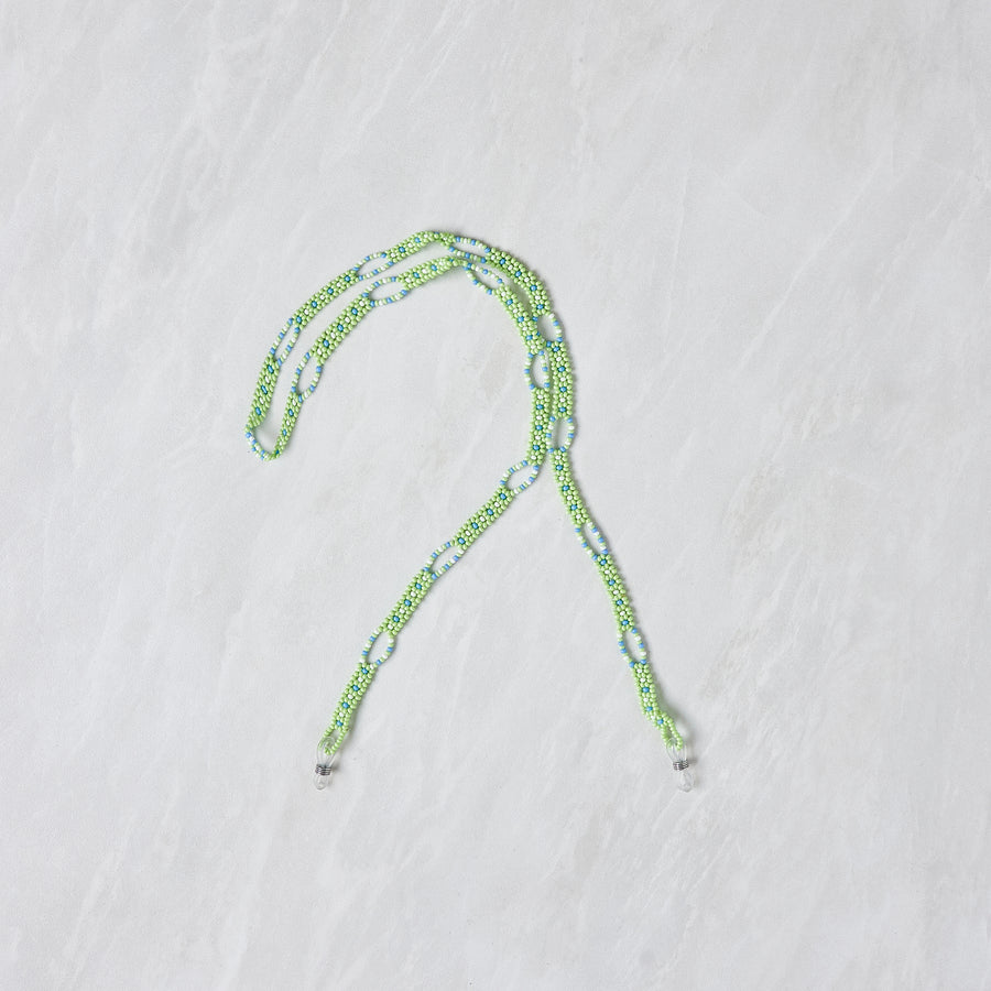 Beaded Sunglass Strap - Baby Green