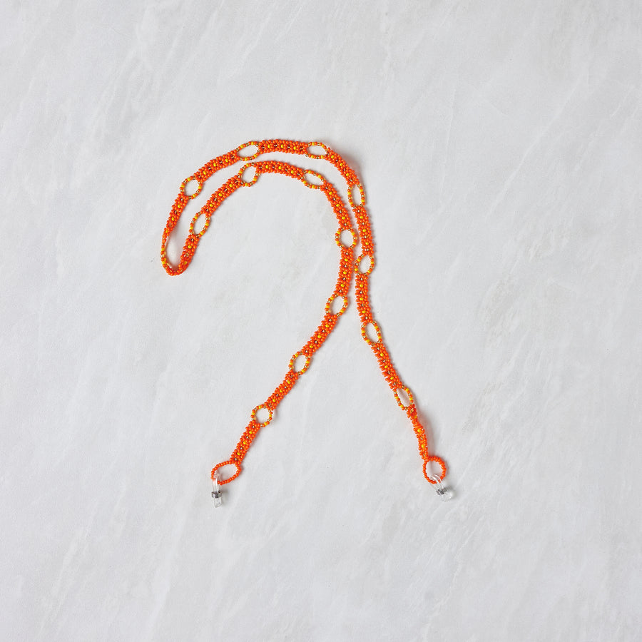 Beaded Sunglass Strap - Zulu Orange