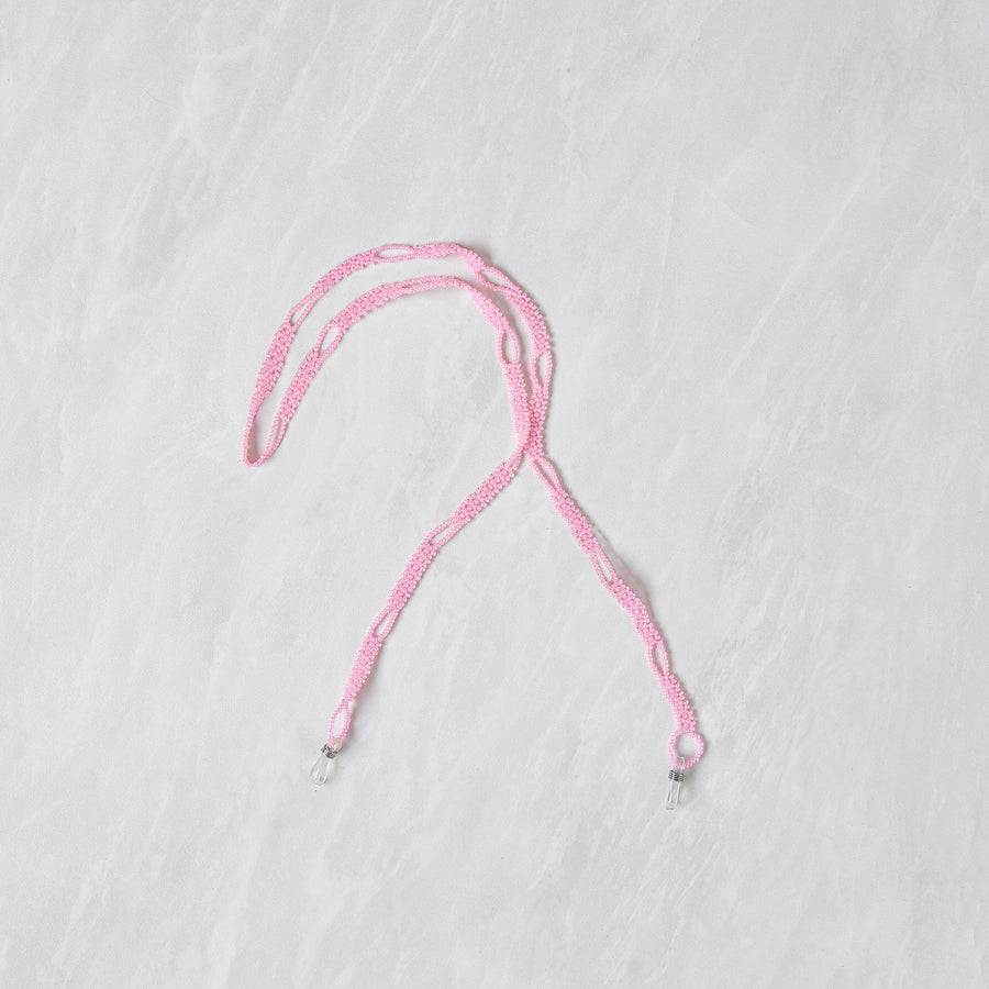 Beaded Sunglass Strap - Baby Pink