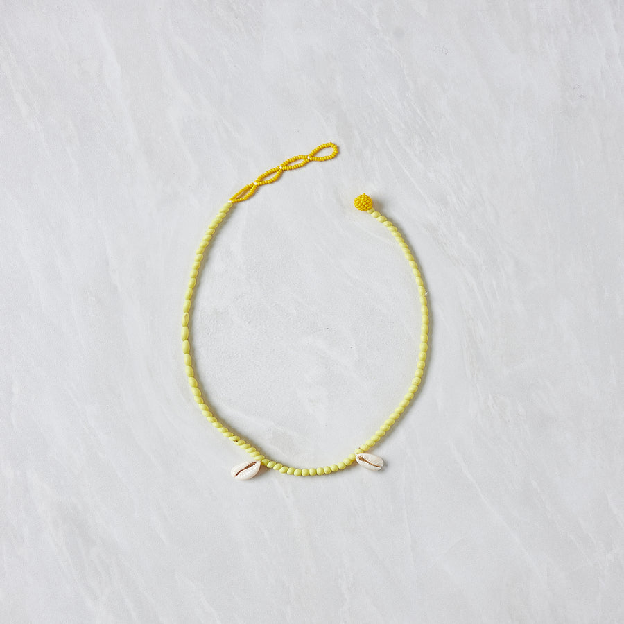 Ntombi Necklace - Double Shell Lime