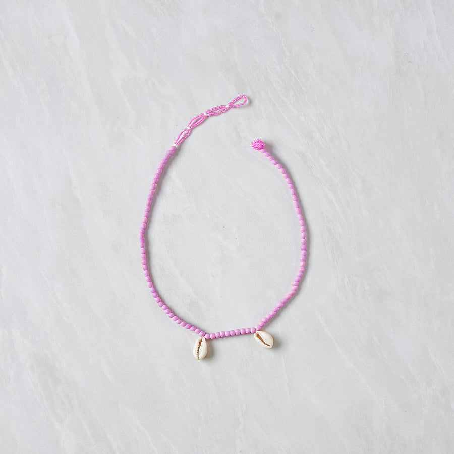 Ntombi Necklace - Double Shell Lilac